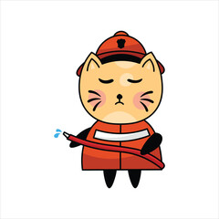 character of a person. Fire Fighting Cat