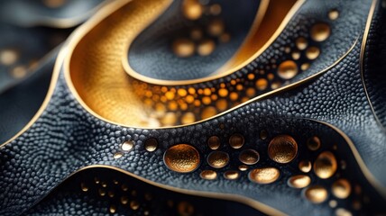 Obraz premium A richly textured necklace design with layered patterns and tactile surface details.