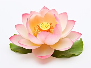 lotus flower isolated on white