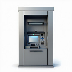 atm machine isolated on white