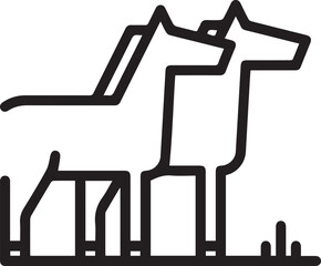Horse icon symbol vector image Illustration
