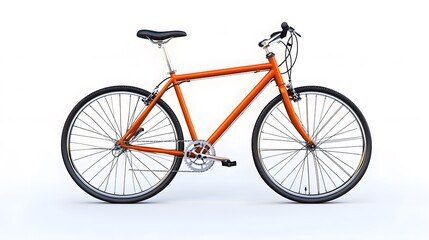Fototapeta premium bicycle in white background
