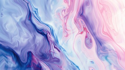Fototapeta premium art photography of abstract marbleized effect background. Violet, white, pink and blue creative colors. Beautiful paint