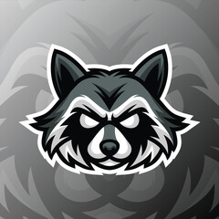 a raccoon head with an angry expression © YusufMC