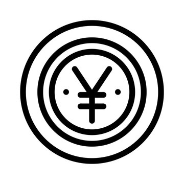 recommend clip art: yen line icon