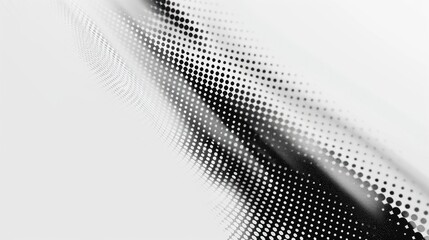 Halftone gradient lines Speed abstract pattern Isolated object on white background