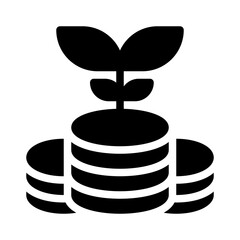 investment glyph icon