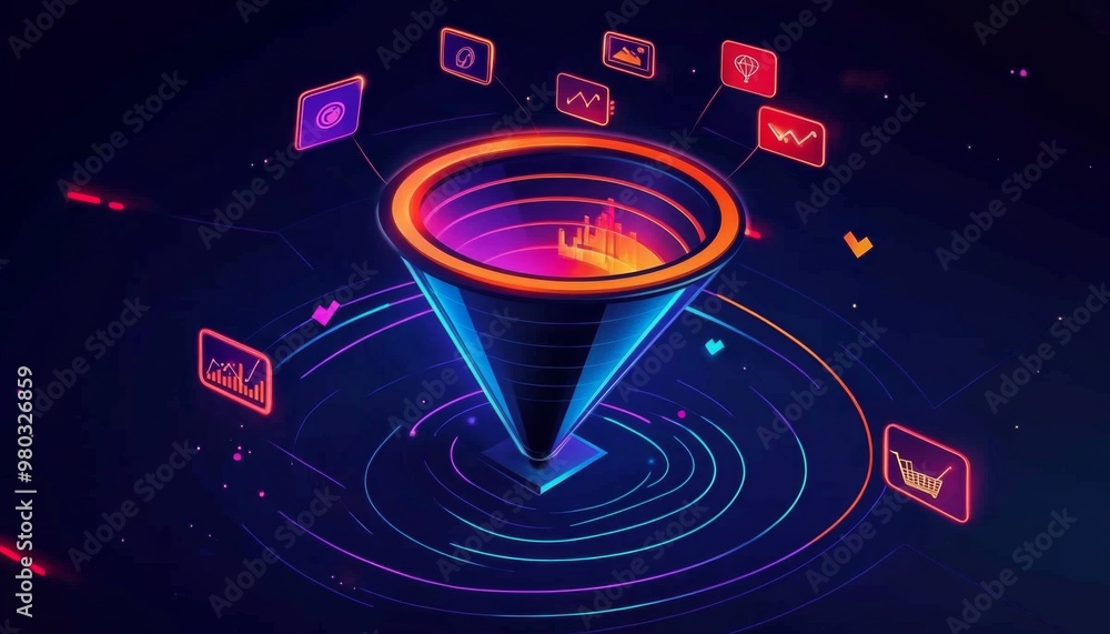 Poster visualizing the customer journey for improved sales performance