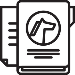 Horse icon symbol vector image Illustration
