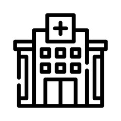 hospital line icon
