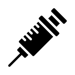 syringe glyph icon