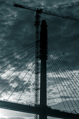 The Mactan Channel in Cebu, Philippines is a busy waterway that connects the Mactan Island and the mainland. It is home to numerous buildings, cargo ships, bridges, serving as a vital hub for trade