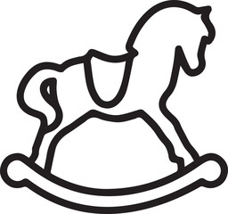 Horse icon symbol vector image Illustration
