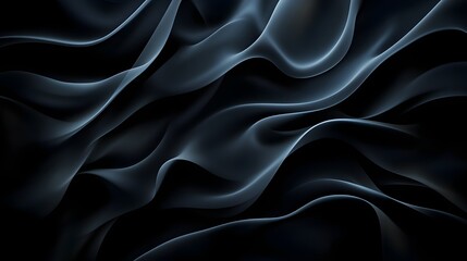 Fototapeta premium Swirling smoke-like lines forming abstract patterns, cool grays and blacks, seamless design, mysterious and ethereal vibe, smooth gradients, soft lighting, digital art