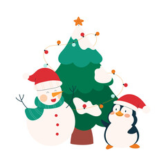 Christmas tree illustration