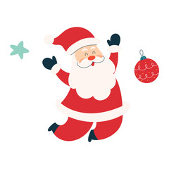 Happy santa illustration