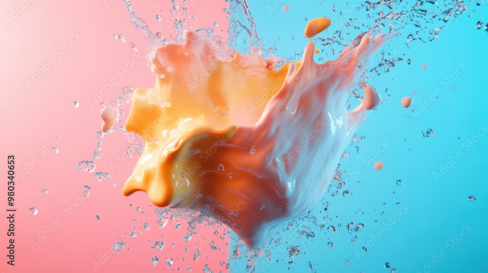 Poster fluid interplay - multimedia artwork integrating video, animation, and interaction