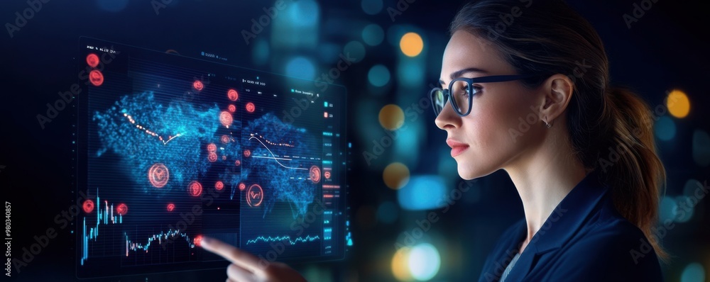 Poster Dynamic Social Media Analytics Dashboard with Vibrant Charts and Real-Time Metrics for Digital Marketers