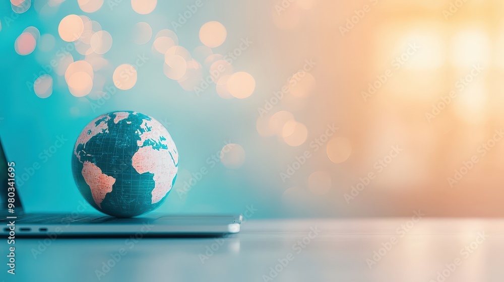 Poster global e-learning platform connecting students from around the world