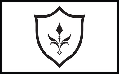 Obraz premium Coat of arms flat logo