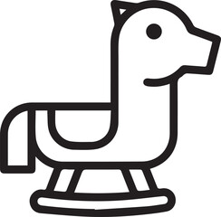 Horse icon symbol vector image Illustration
