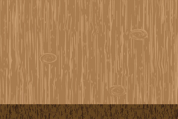 Natural wooden plank texture background with grain patterns and a warm brown tone
