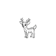 reindeer with a christmas ball