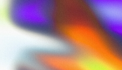 Grainy gradient liquid fluid color magenta orange blue abstract glowing neon color wave black backdrop, noise texture banner poster header design, banner