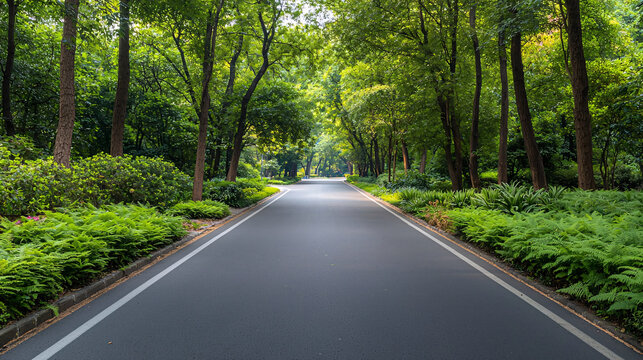 Serene Nature Trail Surrounded by Lush Greenery Perfect for Peaceful Walks and Relaxing Escapes into Tranquil Forest Settings