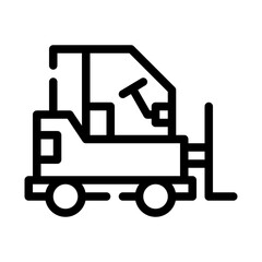 forklift line icon