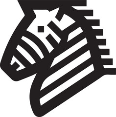 Horse icon symbol vector image Illustration
