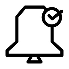 Notification Line Icon Vector