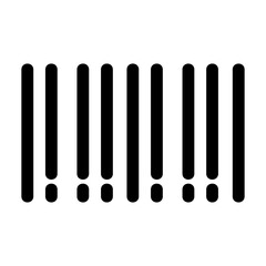 Barcode Line Icon Vector