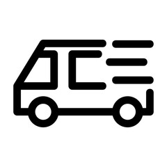 Cargo Line Icon Vector