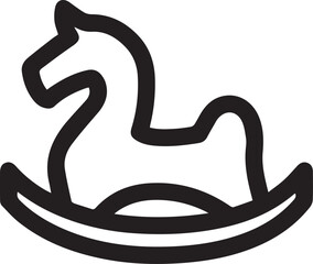 Horse icon symbol vector image Illustration
