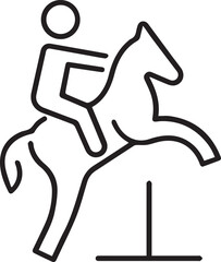 Horse icon symbol vector image Illustration
