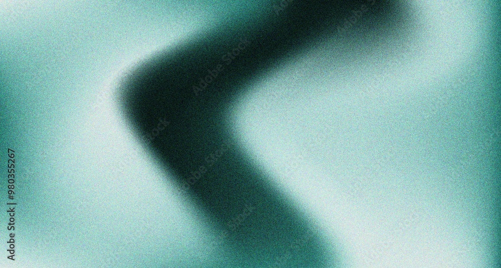 Wall mural gradient white green gradient background with grainy texture copy space for design