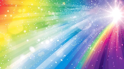 Rainbow Background, Colorful Vector Design for Graphics