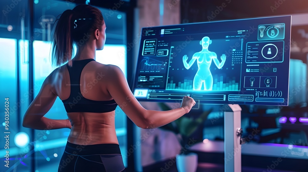 Poster ai powered virtual personal trainer providing real time feedback and tracking exercise progress