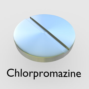 Chlorpromazine - pharmaceutical concept