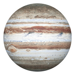 3D Realistic Jupiter Planet Illustration Transparent Background © RIDVAN
