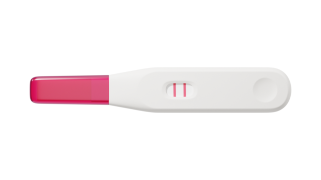 PNG 3D positive pregnancy test, element illustration, transparent background