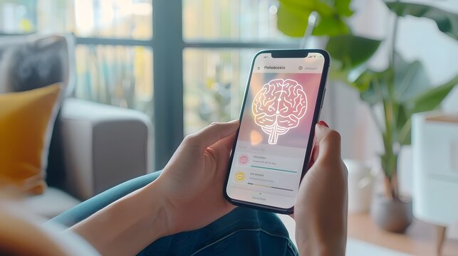 AI Powered Mental Health Support App with Calming UI and Peaceful Backdrop