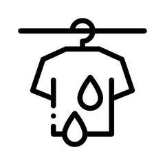 wet clothes line icon
