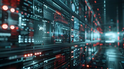 Advanced Monitoring Cybersecurity Threats in Secure Data Center Environment