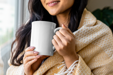 Coffee mug mockup, product, transparent design