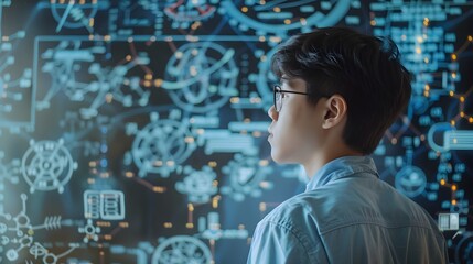 AI Enhanced Math Tutoring with Detailed Visual Explanations in a High Tech Study Space