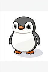 Obraz premium Cute Cartoon Penguin Illustration