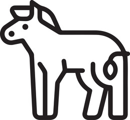 Horse icon symbol vector image Illustration
