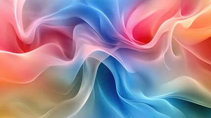 Obraz premium Beautiful abstract organic design with colorful flowing patterns and soft gradients, creating a mesmerizing background wallpaper (Generative AI)